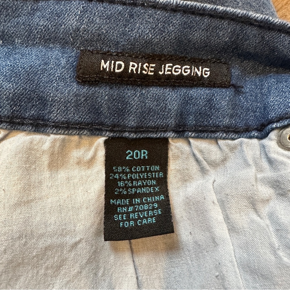 Rue 21 mid rise jeggings size 20R - Picture 7 of 9